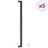 vidaXL N&aacute;bytkov&eacute; &uacute;chytky 5 ks čern&eacute; 480 mm nerezov&aacute; ocel