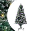 vidaXL Uměl&yacute; v&aacute;nočn&iacute; stromeček Zelen&aacute; 180 cm PVC, ocel a plast