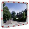 Dopravn&iacute; vypoukl&eacute; zrcadlo obd&eacute;ln&iacute;kov&eacute; 60 x 80 cm s odrazkami