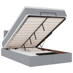 vidaXL Osmansk&yacute; postel s matrac&iacute; světle &scaron;ed&aacute; 120x190 cm textil