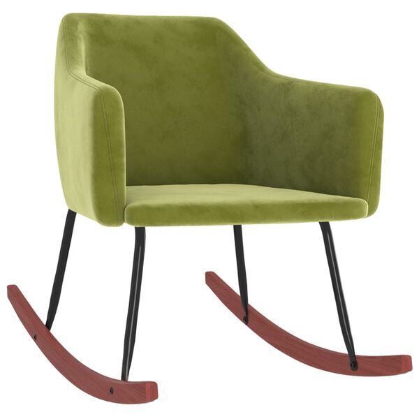 vidaXL Houpac&iacute; křeslo světle zelen&eacute; samet