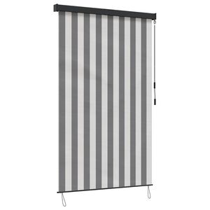 vidaXL Roleta Antracitov&aacute; a b&iacute;l&aacute; 140 x 250 cm Textil a hlin&iacute;k