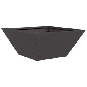 vidaXL Zahradn&iacute; pěstebn&iacute;k Čern&aacute; 35 x 35 x 15 cm Studen&aacute; v&aacute;lcovan&aacute; ocel
