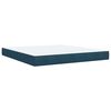 vidaXL Box spring postel s matrac&iacute; modr&aacute; 180 x 200 cm samet