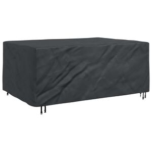 vidaXL Pokryv na n&aacute;bytek Jednobarevn&yacute; Čern&aacute; 210 x 130 x 70 cm 600D