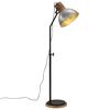 vidaXL Stojac&iacute; lampa 25 W vintage stř&iacute;brn&aacute; 30 x 30 x 100&ndash;150 cm E27