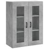 vidaXL Skř&iacute;ň highboard betonově &scaron;ed&aacute; 69,5x34x180 cm kompozitn&iacute; dřevo