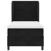 vidaXL Postel s boxspringem s matrac&iacute; Čern&aacute; 200 x 100 cm Polyester