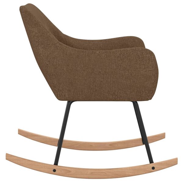 vidaXL Houpac&iacute; křeslo hněd&eacute; textil