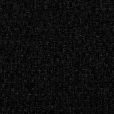vidaXL Rám postele s čelem černý 160x200 cm textil