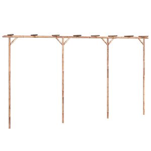 vidaXL Pergola bambus 385 x 40 x 205 cm