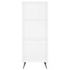 vidaXL Skř&iacute;ň highboard b&iacute;l&aacute; s vysok&yacute;m leskem 34,5x32,5x180 cm kompozit
