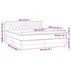 vidaXL Box spring postel s matrac&iacute; tmavě modr&aacute; 160x200 cm samet