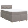 vidaXL Box spring postel s matrac&iacute; taupe 120x200 cm textil