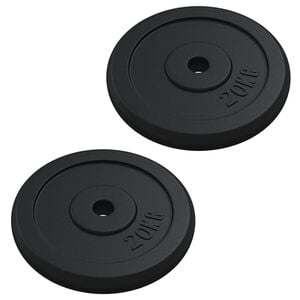 vidaXL Kotouče na činku 40 kg litina