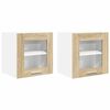 vidaXL Z&aacute;věsn&aacute; skř&iacute;ňka s &uacute;loži&scaron;těm 2 pcs Sonoma dub 40 x 31 x 40 cm
