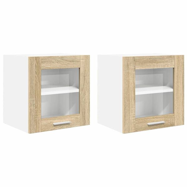 vidaXL Z&aacute;věsn&aacute; skř&iacute;ňka s &uacute;loži&scaron;těm 2 pcs Sonoma dub 40 x 31 x 40 cm