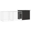 vidaXL Klec pro kuřata antracitov&aacute; 300 x 91 x 100 cm pozinkovan&aacute; ocel