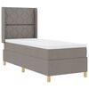 vidaXL Postel s boxspringem s LED p&aacute;sky Taupe 80 x 200 cm textil