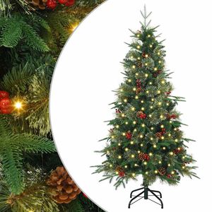 vidaXL Uměl&yacute; Skl&aacute;dac&iacute; V&aacute;nočn&iacute; Strom s stojanem Zelen&aacute; 120 cm PE a PVC