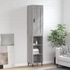 vidaXL Skř&iacute;ň highboard &scaron;ed&aacute; sonoma 34,5 x 34 x 180 cm kompozitn&iacute; dřevo