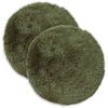 vidaXL Povlak na pol&scaron;t&aacute;ř 2 pcs HEERLEN Zelen&aacute; &Oslash; 40 cm PV fleece