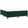 vidaXL Box spring postel s matrac&iacute; tmavě zelen&aacute; 180x200 cm samet