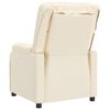 vidaXL Masážní křeslo krémové umělá kůže