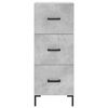 vidaXL Skř&iacute;ň highboard betonově &scaron;ed&aacute; 34,5x34x180 cm kompozitn&iacute; dřevo