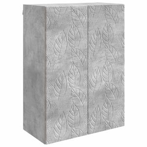 vidaXL N&aacute;stěnn&aacute; skř&iacute;ň Betonově &scaron;ed&aacute; 66 x 34,5 x 90 cm Kompozitn&iacute; dřevo