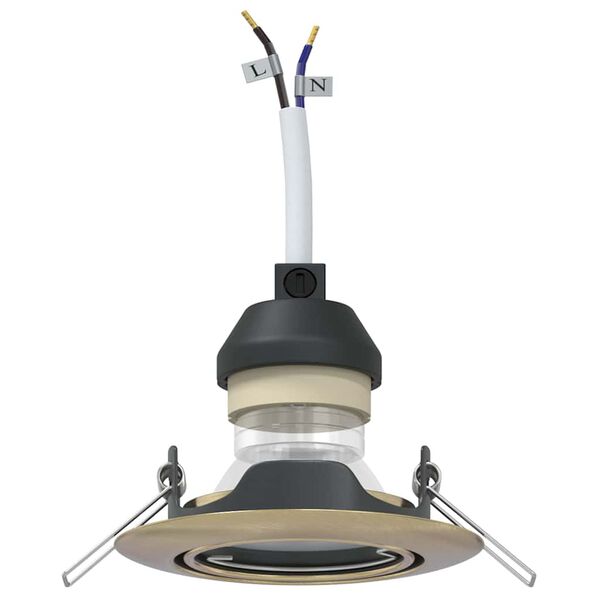 vidaXL Bodové světlo 12 pcs Mosaz 9 x 9 x 2,5 cm kov