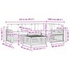 vidaXL Venkovn&iacute; pohovkov&aacute; souprava 5 pcs Přirozen&aacute; a B&eacute;žov&aacute;