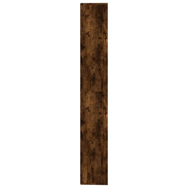 vidaXL Knihovna kouřový dub 155 x 24 x 160 cm