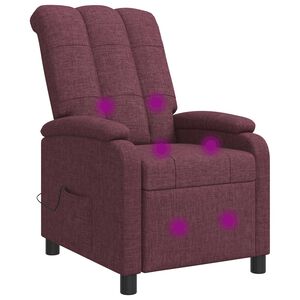 vidaXL Mas&aacute;žn&iacute; polohovac&iacute; křeslo Fialov&aacute; Textil