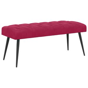 vidaXL Lavice s knofl&iacute;kov&yacute;m pro&scaron;&iacute;v&aacute;n&iacute;m V&iacute;no Červen&eacute; 110 x 40 x 46 cm