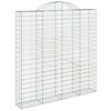 vidaXL Klenut&yacute; gabionov&yacute; ko&scaron; 200 x 30 x 200/220 cm pozinkovan&eacute; železo