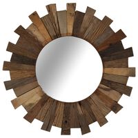 vidaXL Nástěnné zrcadlo masivní recyklované dřevo 50 cm