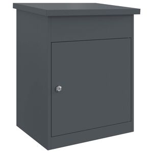 vidaXL Schr&aacute;nka na bal&iacute;ky s &uacute;loži&scaron;těm Antracit 47.5 x 38 x 59 cm Ocel