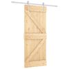 vidaXL Posuvn&eacute; dveře Př&iacute;rodn&iacute; a b&iacute;l&aacute; 80 x 210 cm