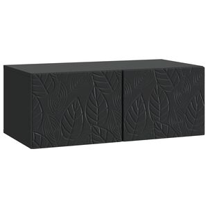 vidaXL N&aacute;stěnn&aacute; TV skř&iacute;ň 59,5 x 41 x 30 cm Čern&aacute; Kompozitn&iacute; dřevo