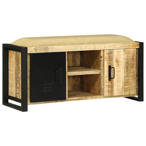 vidaXL Lavice skř&iacute;ň Hněd&aacute; 100 x 35 x 50 cm Masivn&iacute; magnovn&iacute;kov&eacute; dřevo