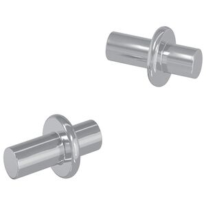 vidaXL Policejn&iacute; h&aacute;ček 2 ks Stř&iacute;brn&aacute; 8,6 x 8,6 x 14,6 mm Ocel