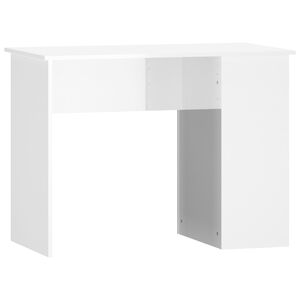 vidaXL Psac&iacute; stůl b&iacute;l&yacute; s vysok&yacute;m leskem 100x55x75 cm kompozitn&iacute; dřevo