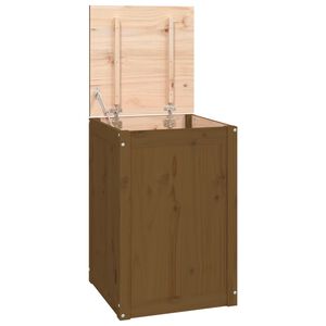 vidaXL Box na pr&aacute;dlo medově hněd&yacute; 44 x 44 x 66 cm masivn&iacute; borov&eacute; dřevo