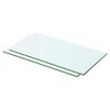 vidaXL Policov&eacute; desky 2 ks sklo čir&eacute; 50 x 20 cm
