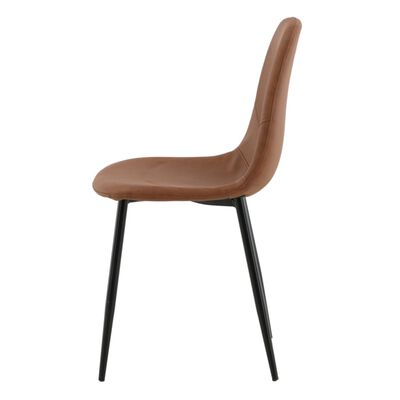 Venture Home Jídelní židle 2 ks Polar kožený vzhled hnědé a černé