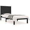 vidaXL R&aacute;m postele čern&yacute; masivn&iacute; dřevo 75 x 190 cm mal&eacute; jednolůžko