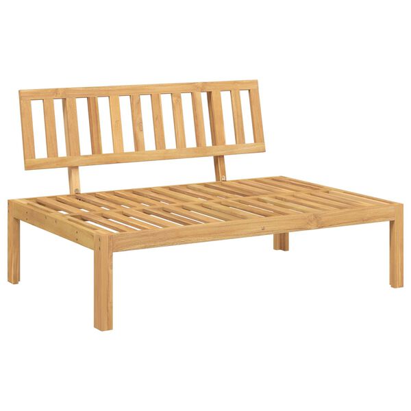 vidaXL Set pohovek Čern&aacute; 120 x 80 x 69 cm Masivn&iacute; ak&aacute;tov&eacute; dřevo