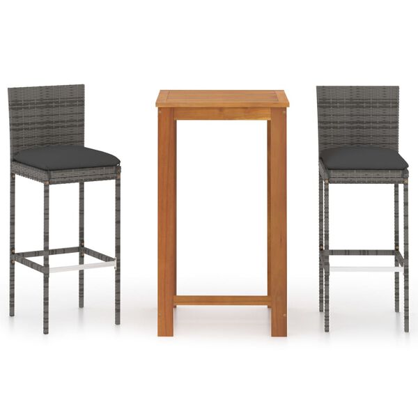 vidaXL 3d&iacute;ln&yacute; zahradn&iacute; barov&yacute; set s podu&scaron;kami &scaron;ed&yacute;