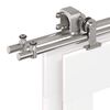 vidaXL Sada příslušenství pro posuvné dveře 400 cm nerez ocel stříbrná